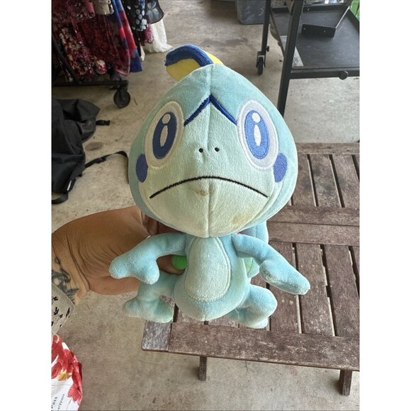 Pokemon Plush Nintendo Sobble  2022 Sword/Shield Galar Plush Used fair Condition - Picture 1 of 4